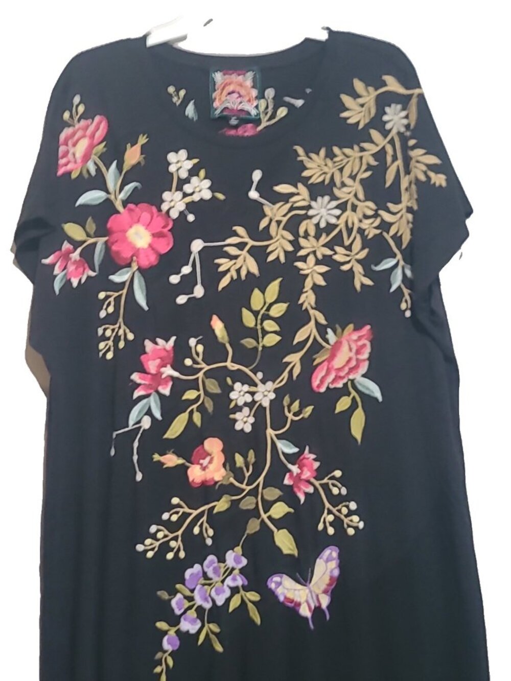 Johnny Was Osaka Relaxed Knit Dress XL Black - Picture 2 of 7
